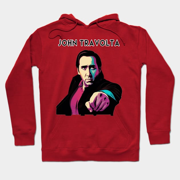 John Travolta Hoodie by Moulezitouna